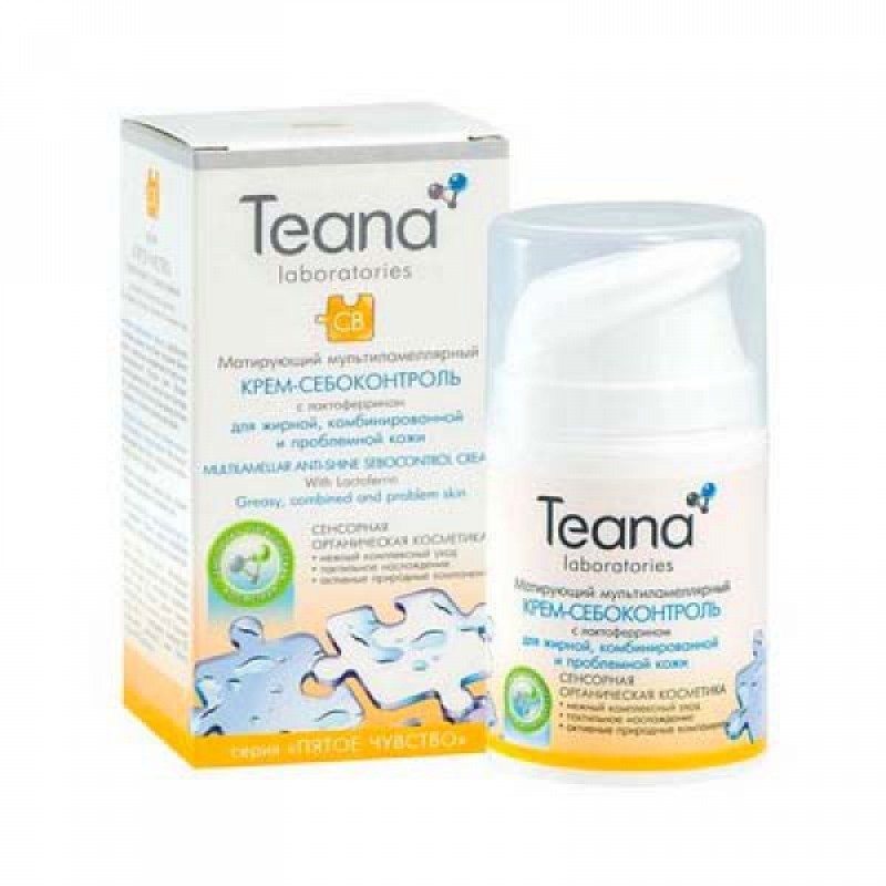 Мультиламеллярный крем TEANA матирующий с лактоферрином