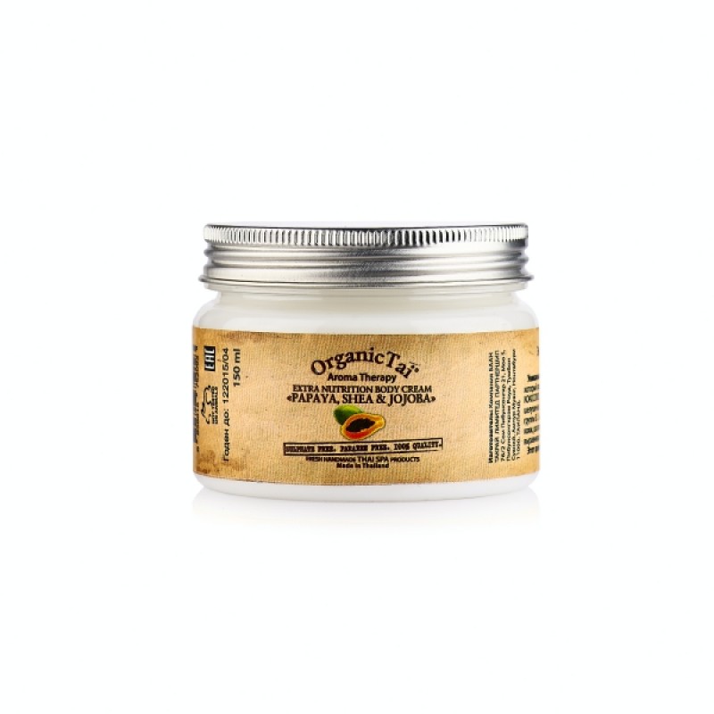 Крем для тела ORGANIC TAI Экстрапитательный «ПАПАЯ, ШИ И ЖОЖОБА»
