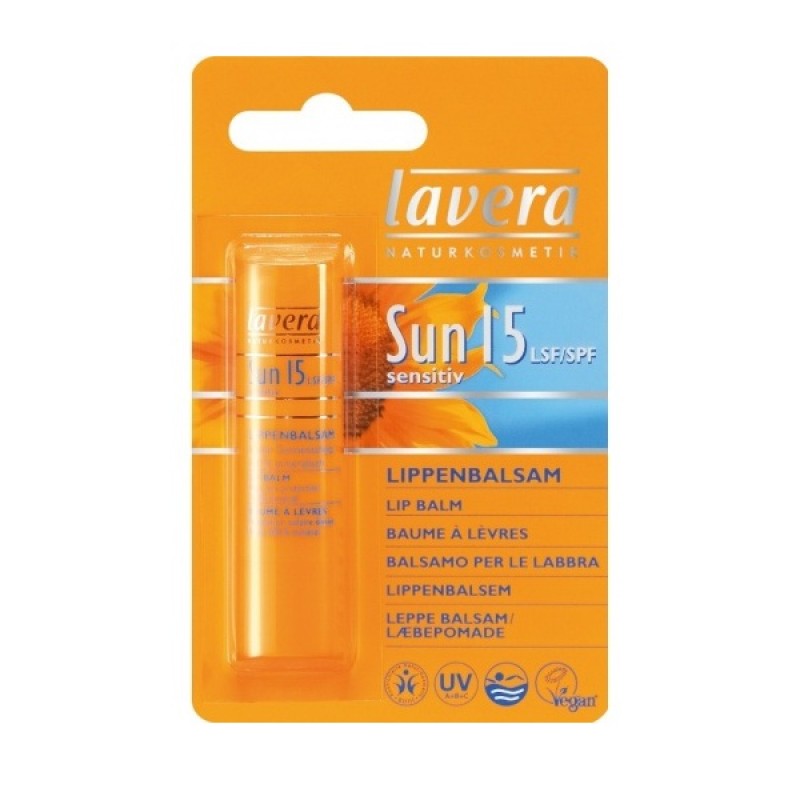 БИО бальзам для губ LAVERA солнцезащитный SPF10