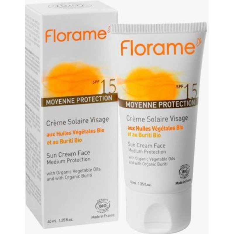 Солнцезащитный крем FLORAME для лица SPF15