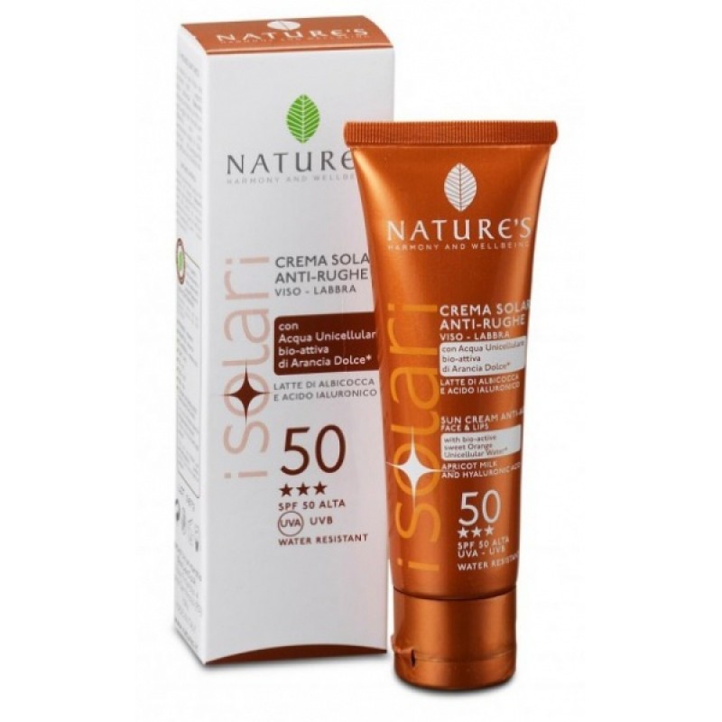 Солнцезащитный крем NATURE'S SPF-50 антивозрастной для лица и губ