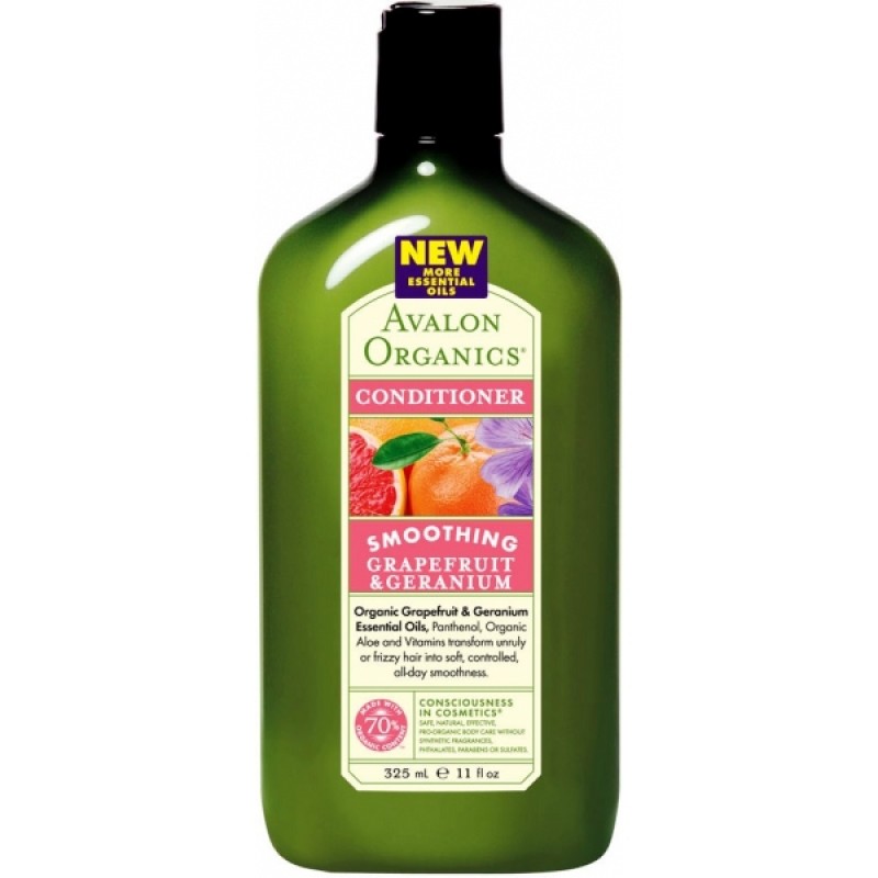 Кондиционер для волос AVALON ORGANICS разглаживающий «Грейпфрут и Герань» для вьющихся волос