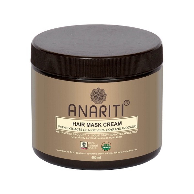 Крем-маска ANARITI для волос с экстрактами алоэ вера, сои и авокадо